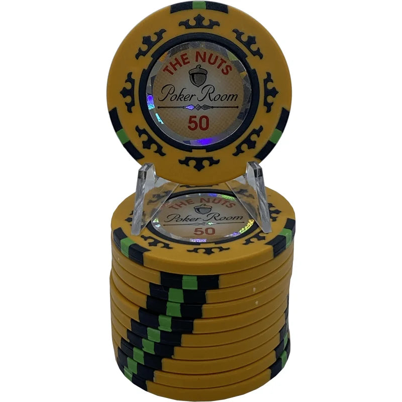 The NUTS Poker Room – Cashgame žetonų rinkinys (500 vnt.)