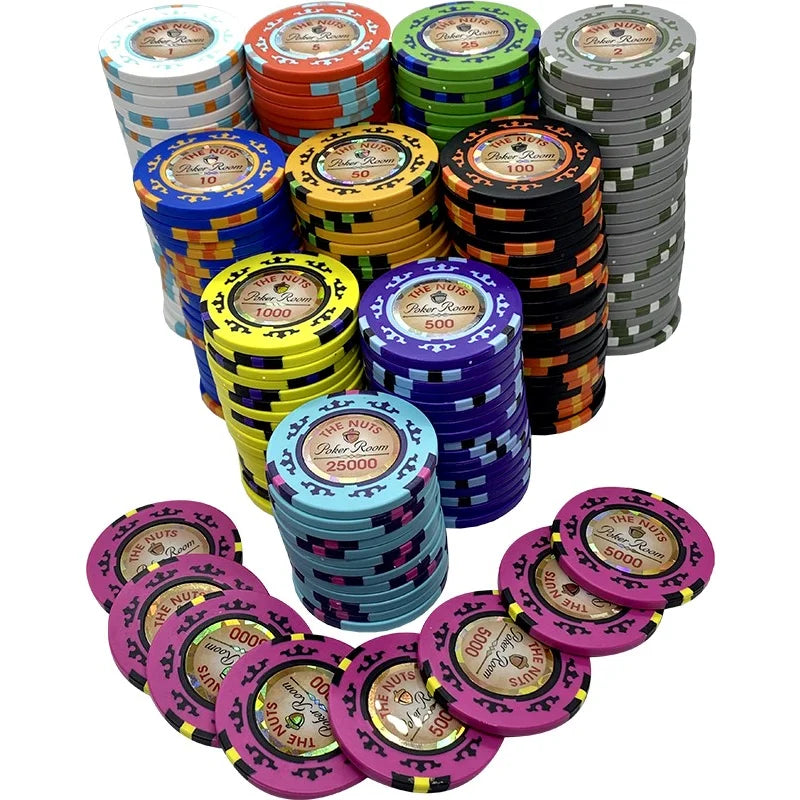 The NUTS Poker Room – Cashgame žetonų rinkinys (500 vnt.)